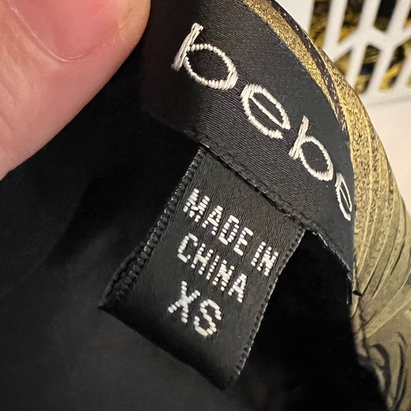 Black Satin Bebe Dress - Picture 12 of 12